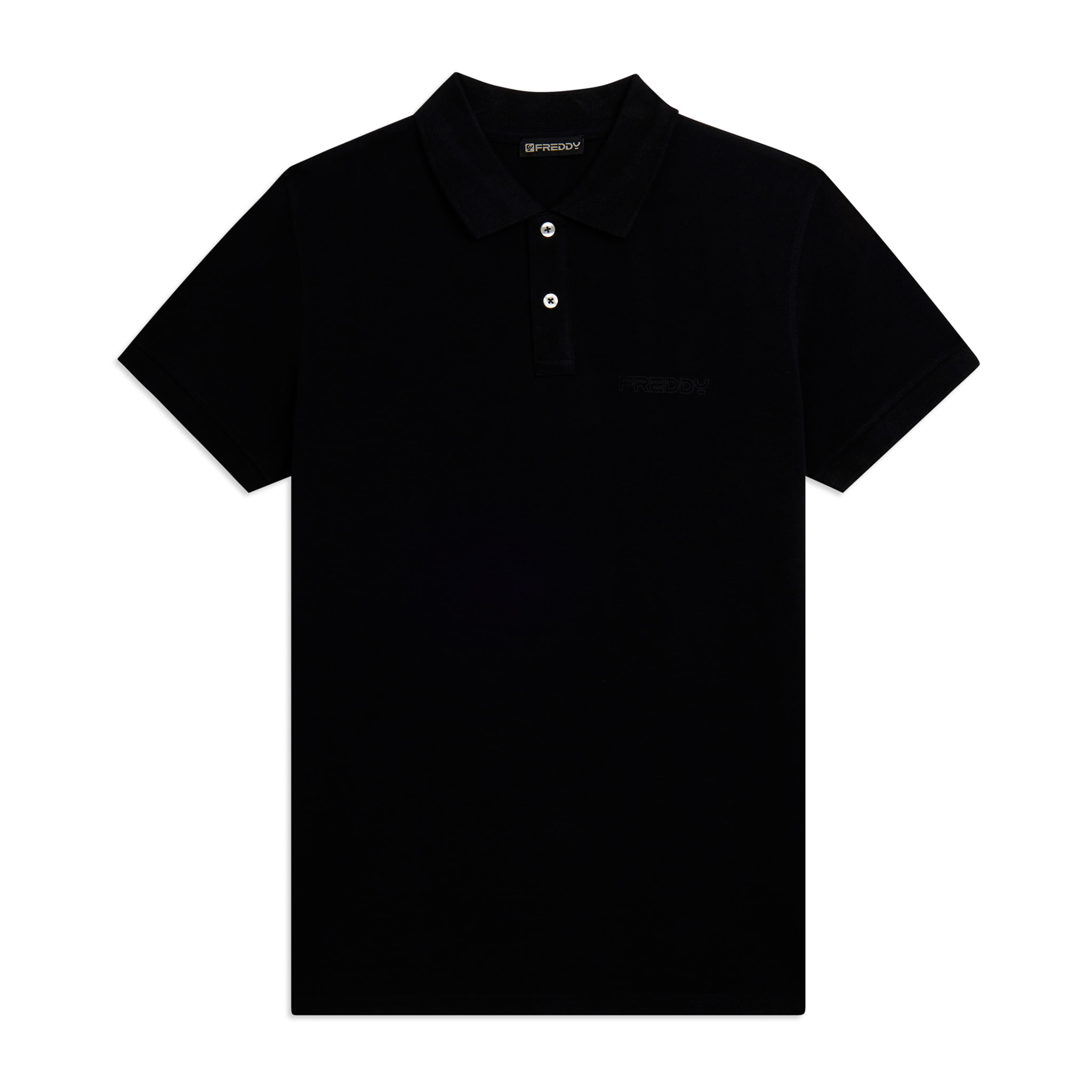 Polo Uomo Freddy in Piquet di Cotone con Logo Outline