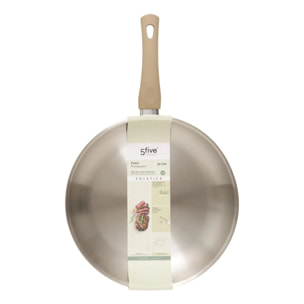 Poêle Solstice D30cm aluminium beige