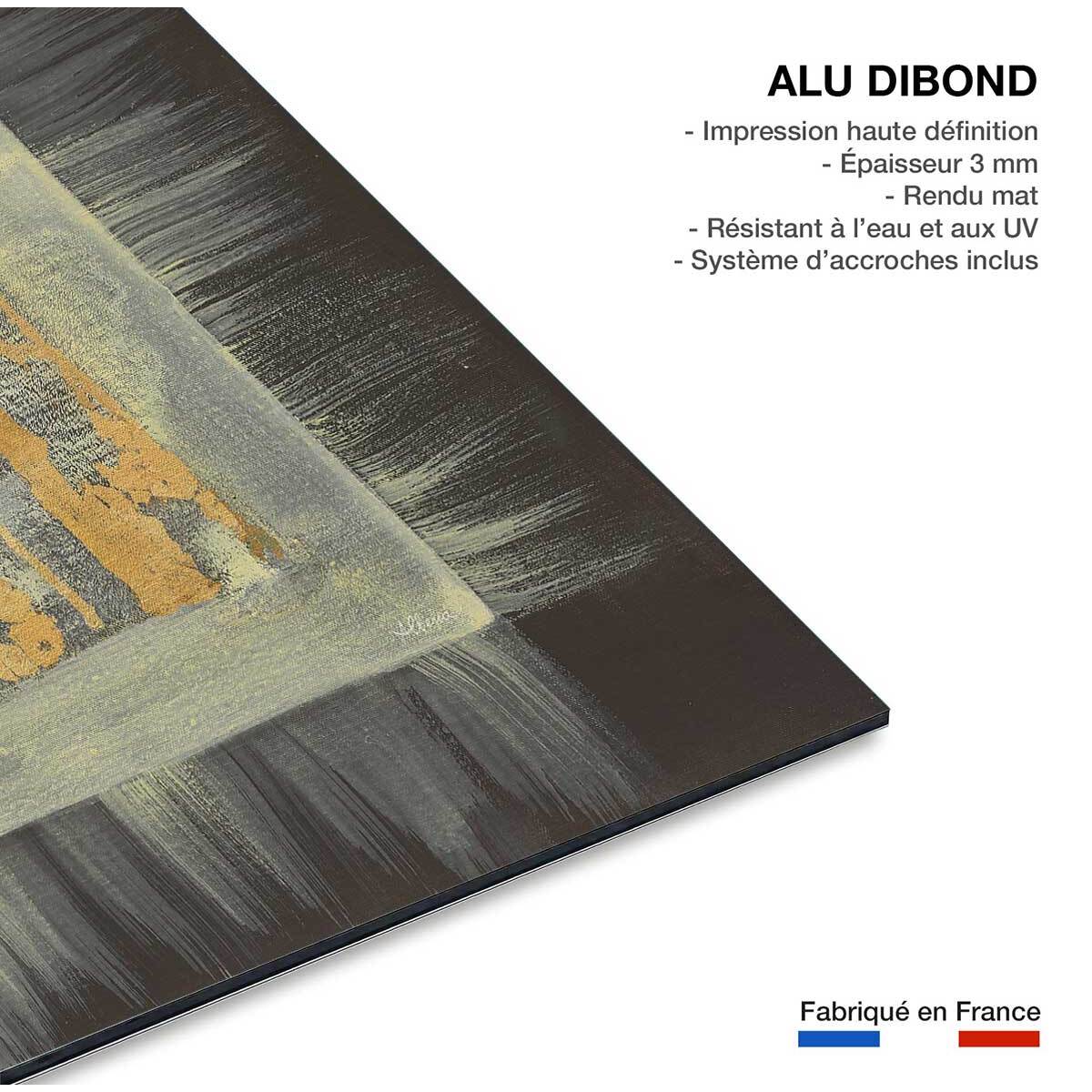 Tableau Carré magique doré Tableau alu Dibond