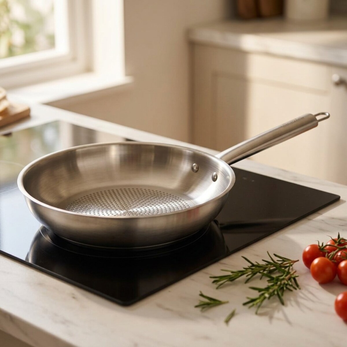Poêle en inox 18/8 Fackelmann Ovalgriff
