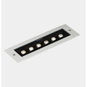 LEDS C4 Convert Recessed 330mm  sistema lineal empotrado de uso exterior con luz led en blanco neutro 4000K en color gris