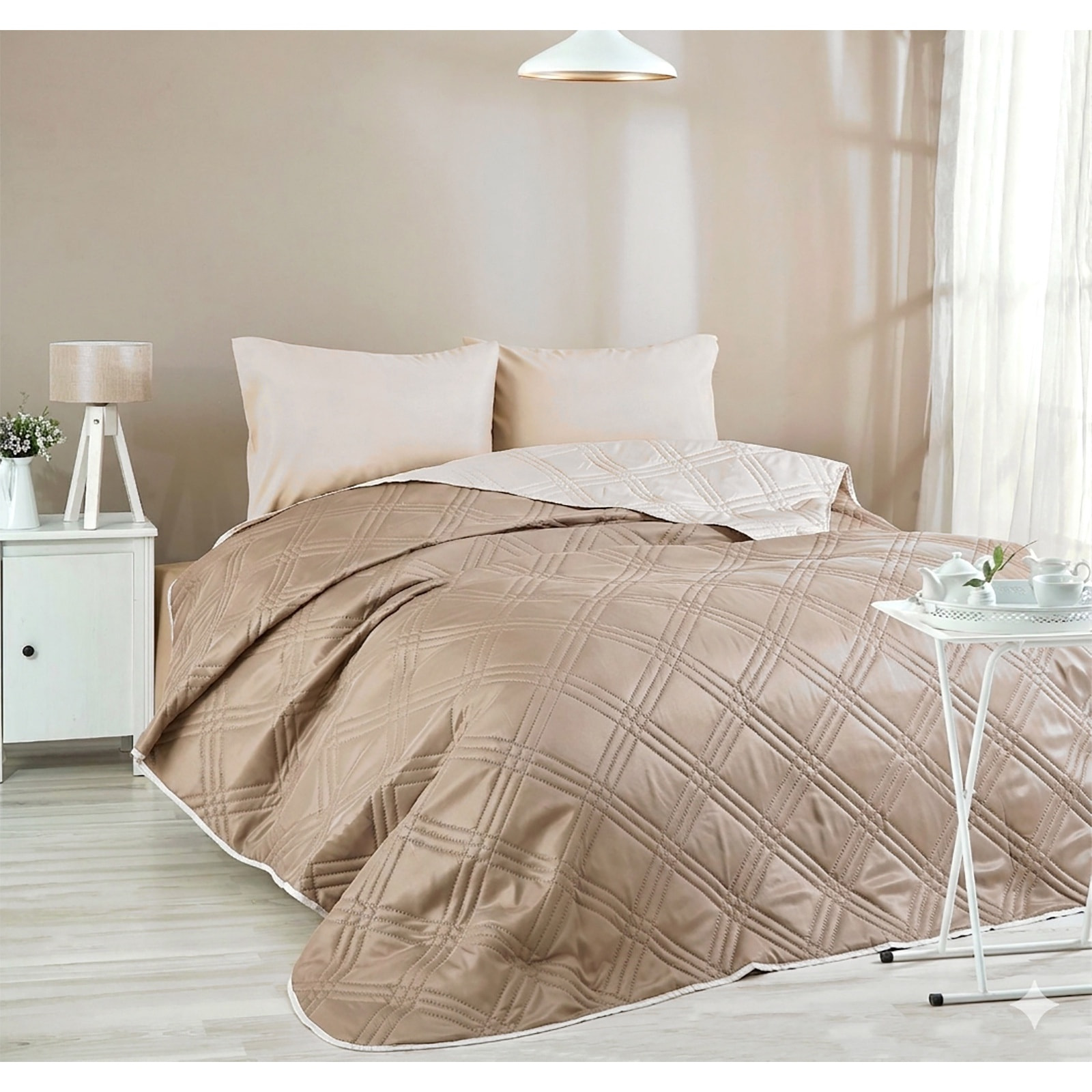 Copriletto Trapuntato in Microfibra Double-Color 2 Piazze