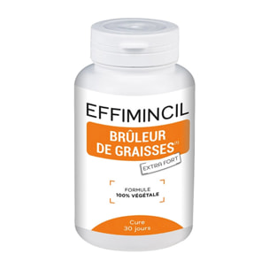 NUTRI EXPERT - Effimincil brûleur de graisses - Formule 100% végétale - Double action minceur - 120 gélules végétales - Cure de 30 jours