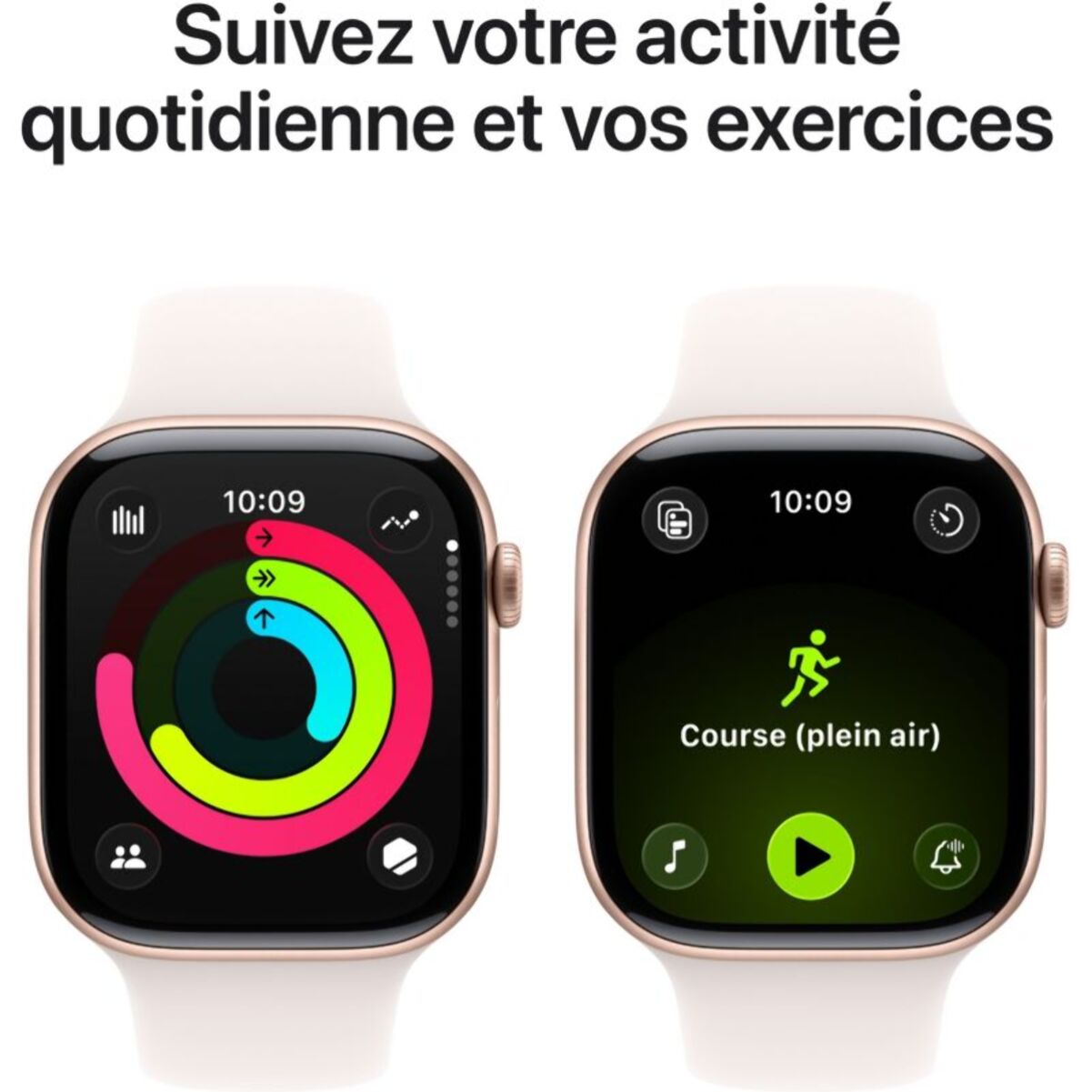 Montre connectée APPLE WATCH 46mm Alu Or Rose Serie 11 S/M