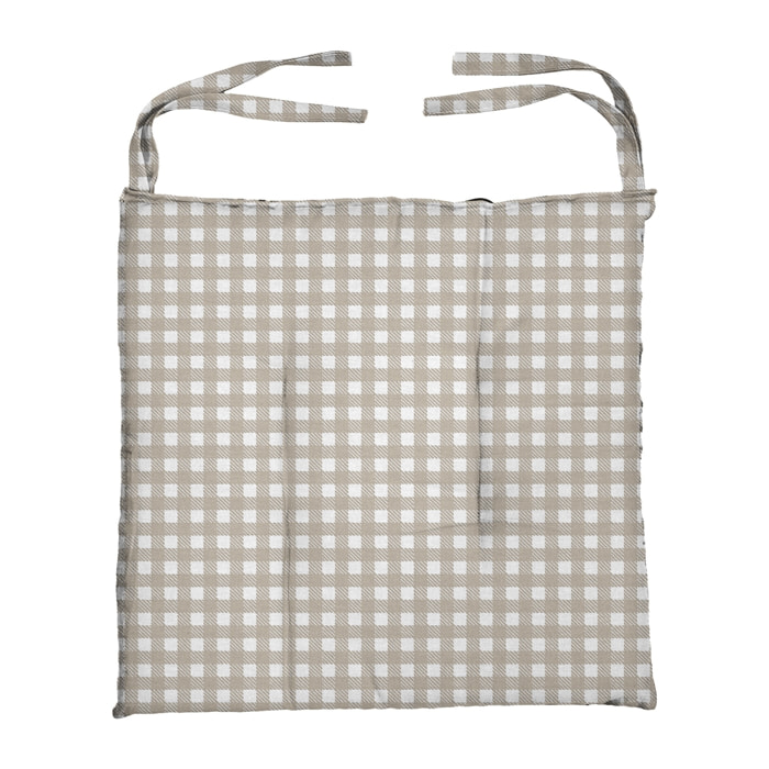 6X CUSCINO SEDIA DIS. COUNTRY BEIGE 40X40 CM