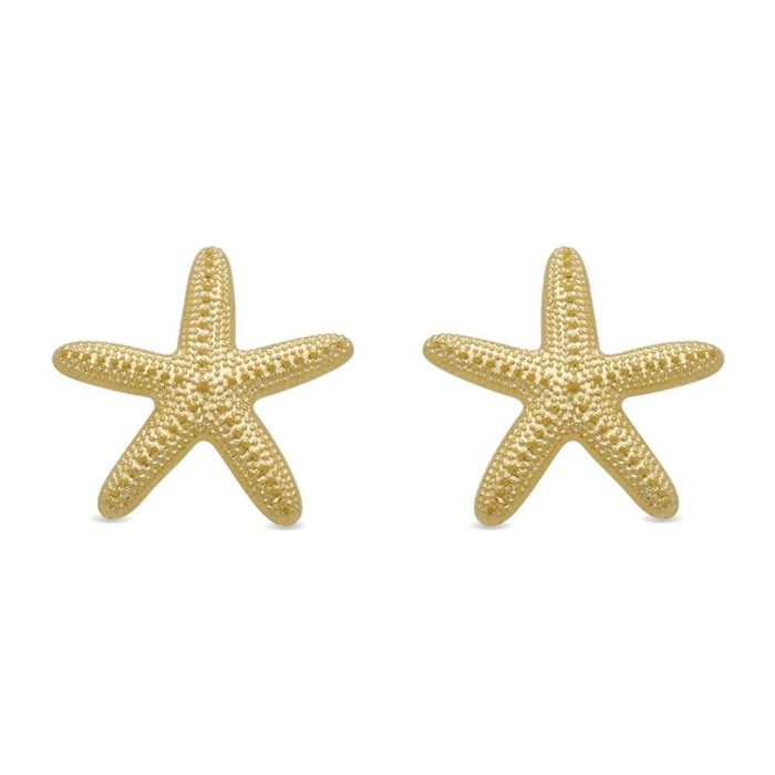 Pendientes Lux by Lux acabadoss en oro amarillo 18K