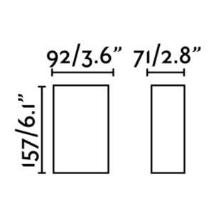 LING LED Lampe applique gris foncé