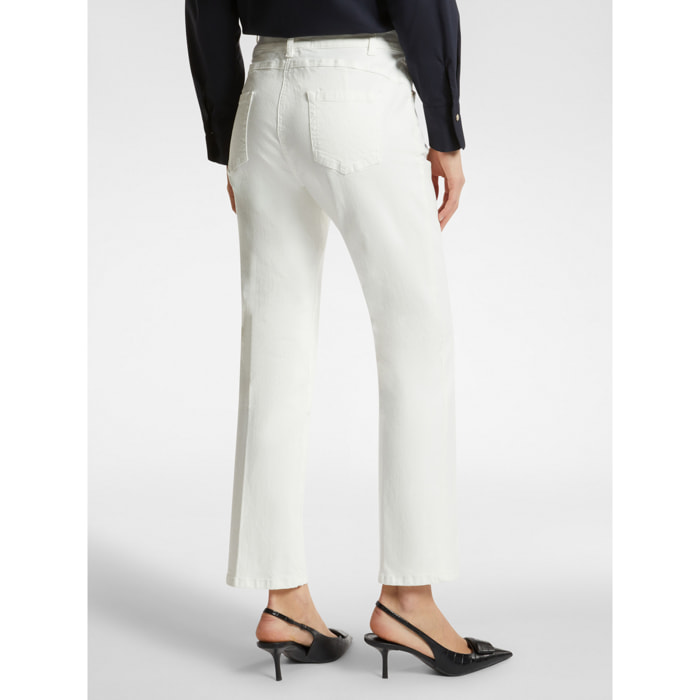 Elena Mirò - Pantaloni kick flare - Bianco