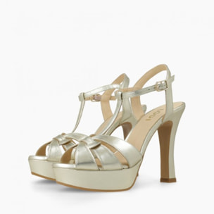 SANDALIAS DORADAS TARAN