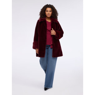 Fiorella Rubino - Cappotto peluches - Bordeaux