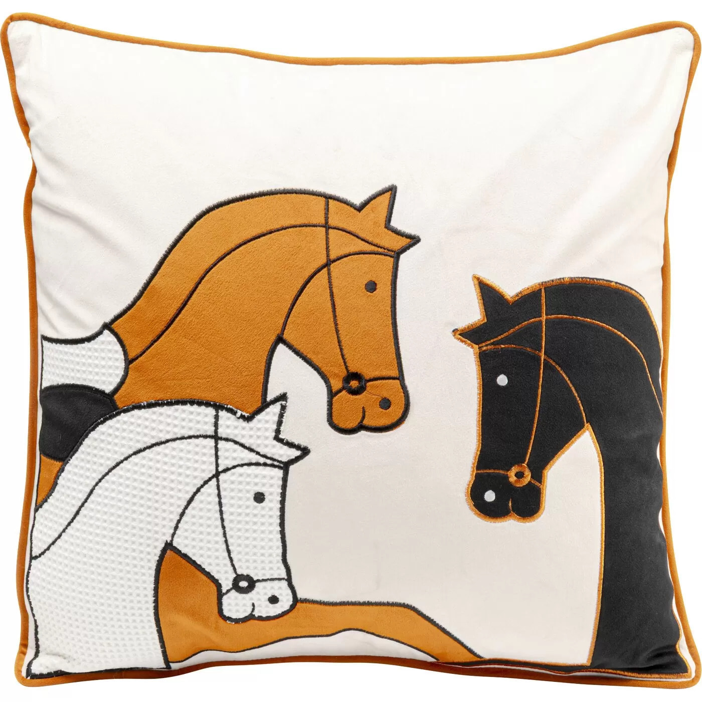 Coussin trio chevaux Kare Design