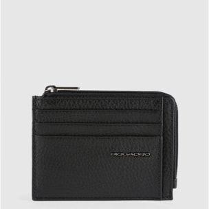 Piquadro Porte-monnaie zippé avec porte-cartes de crédit