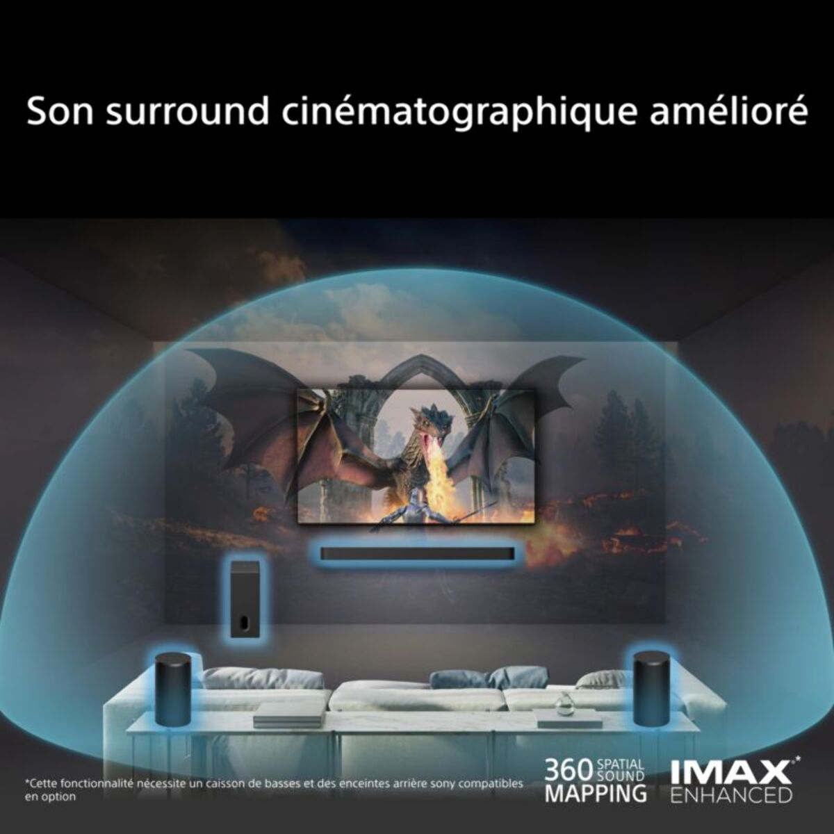 Kit enceinte surround SONY Bravia Theatre SARS9