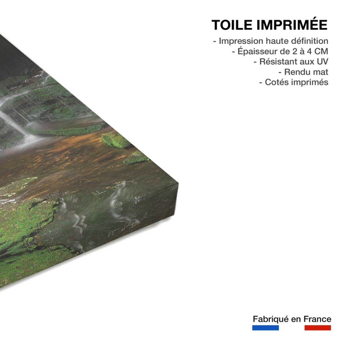 Tableau cascade chutes d'elakala ouest  Toile imprimée