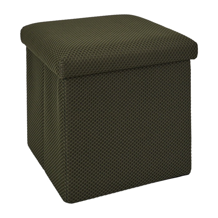 Coffre Pouf Pliable Atome Kaki