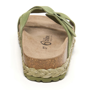 SANDALO CON ZEPPA BILLOWY VERDE