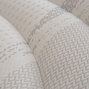 Ensemble Matelas Quintessence mémoire de forme - 30cm + sommier tissu gris - 2 Places