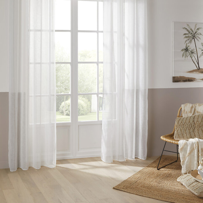 Voilage "Nata" blanc 140x240cm