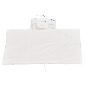 Matelas à langer nomade 0. 5x46x68cm en coton bio blanc