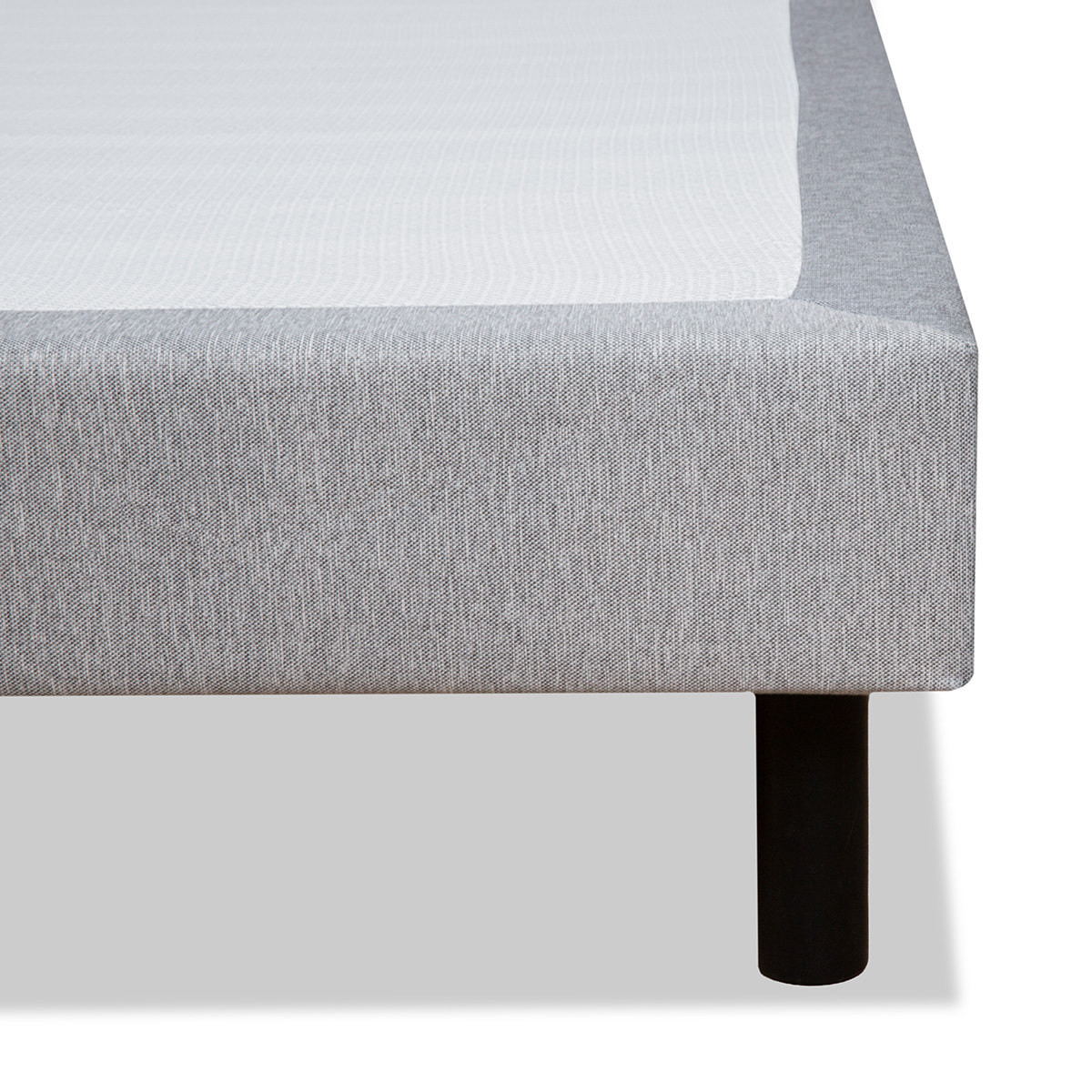 Sommier Tapissier en Kit gris Clémence - 2 Places