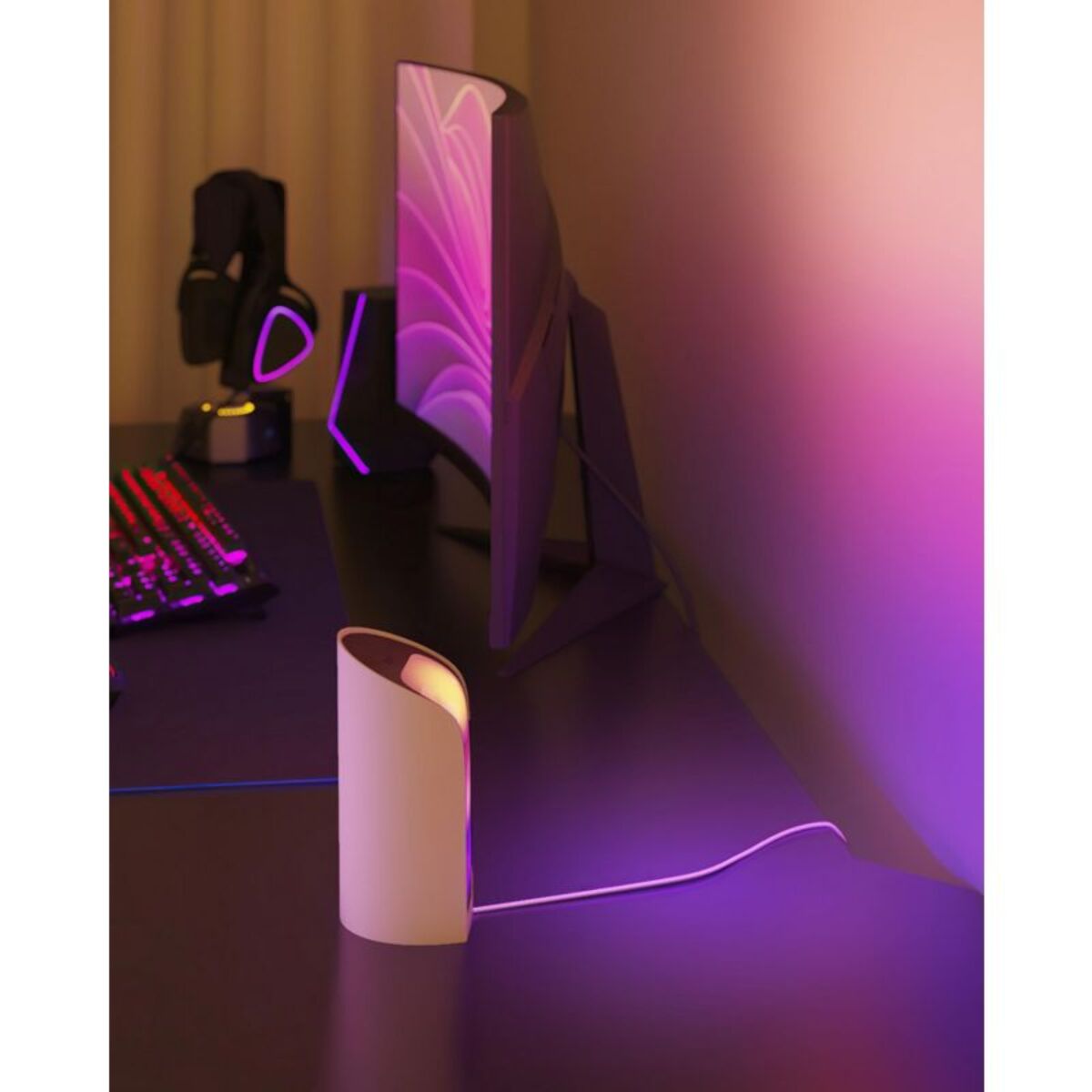 Lampe connectée PHILIPS Hue Play Wall washer Blanc