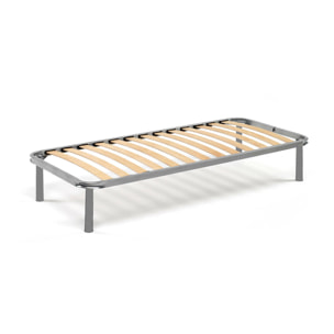 Rete letto singolo Amammata, Rete ortopedica in multistrato di betulla a 13 doghe, 100% Made in Italy, Cm 80x190h 34