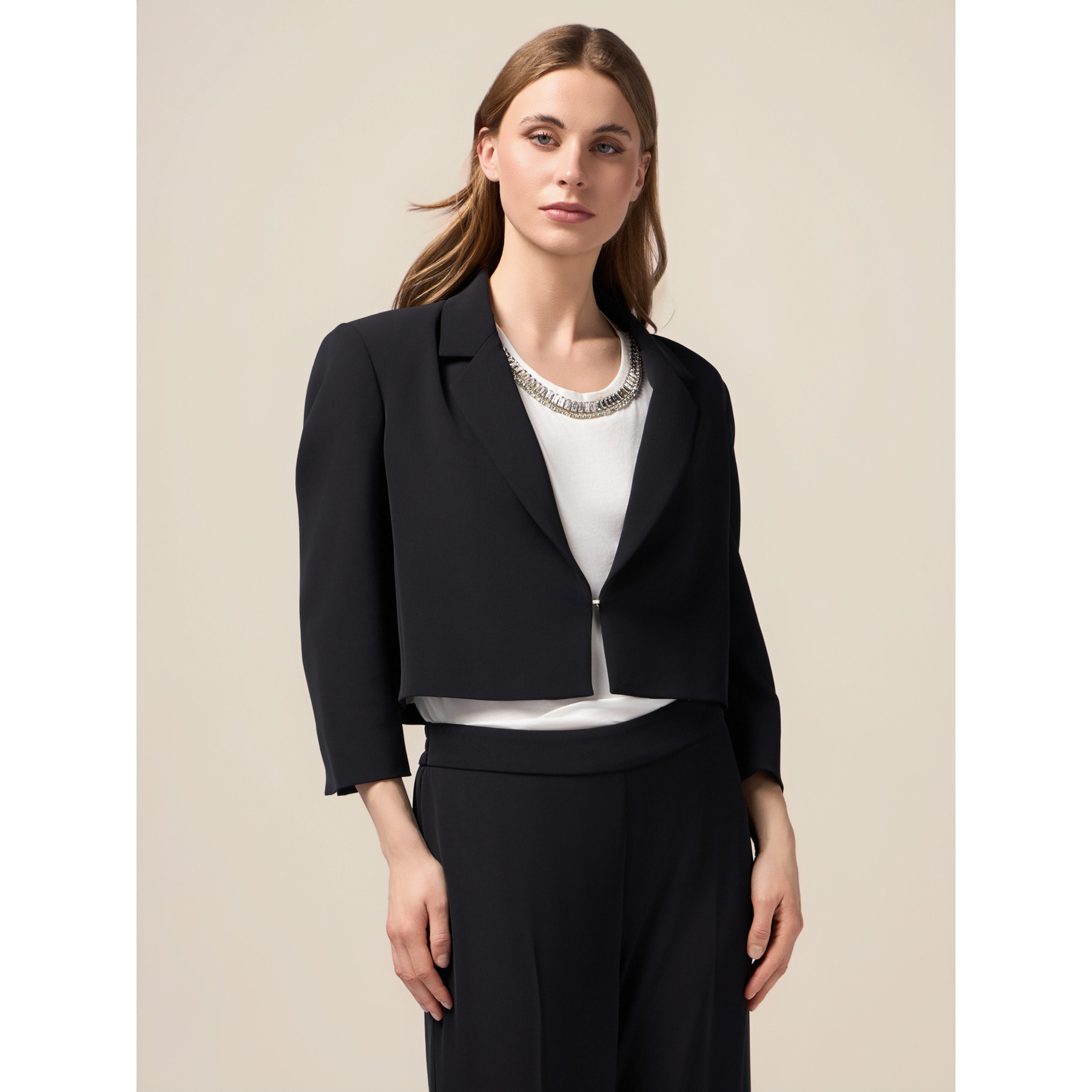 Oltre - Blazer cropped - Nero