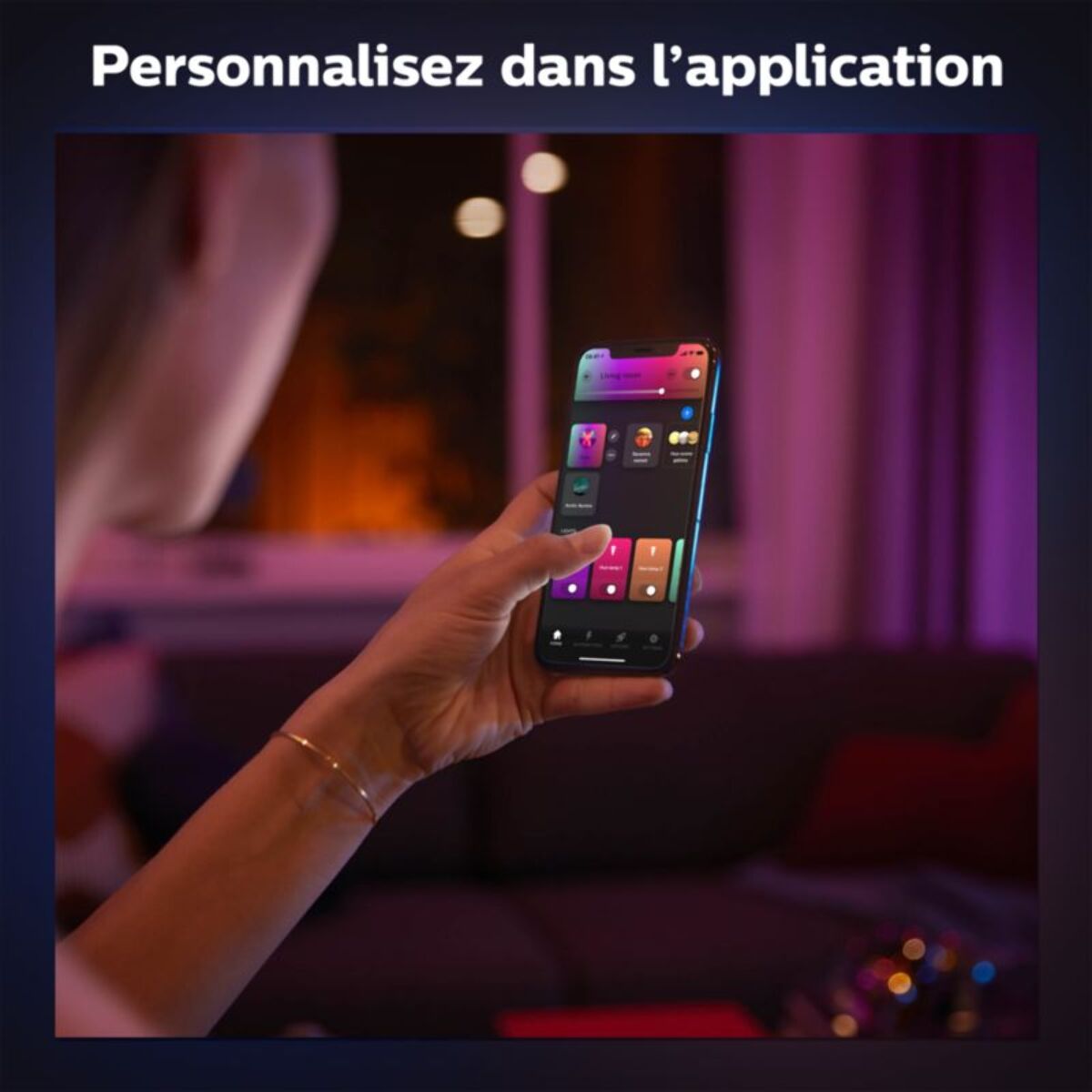 Lampe connectée PHILIPS HUE GO Blanc White&Color Ambiance
