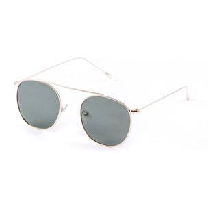 Gafas de sol PALO ALTO ATLANTA - Metal dorado / Plana verde