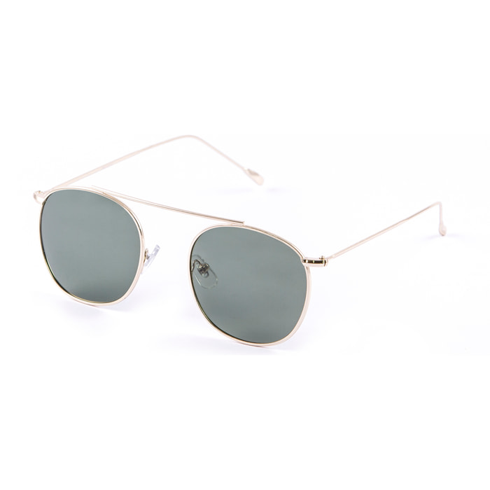 Gafas de sol PALO ALTO ATLANTA - Metal dorado / Plana verde