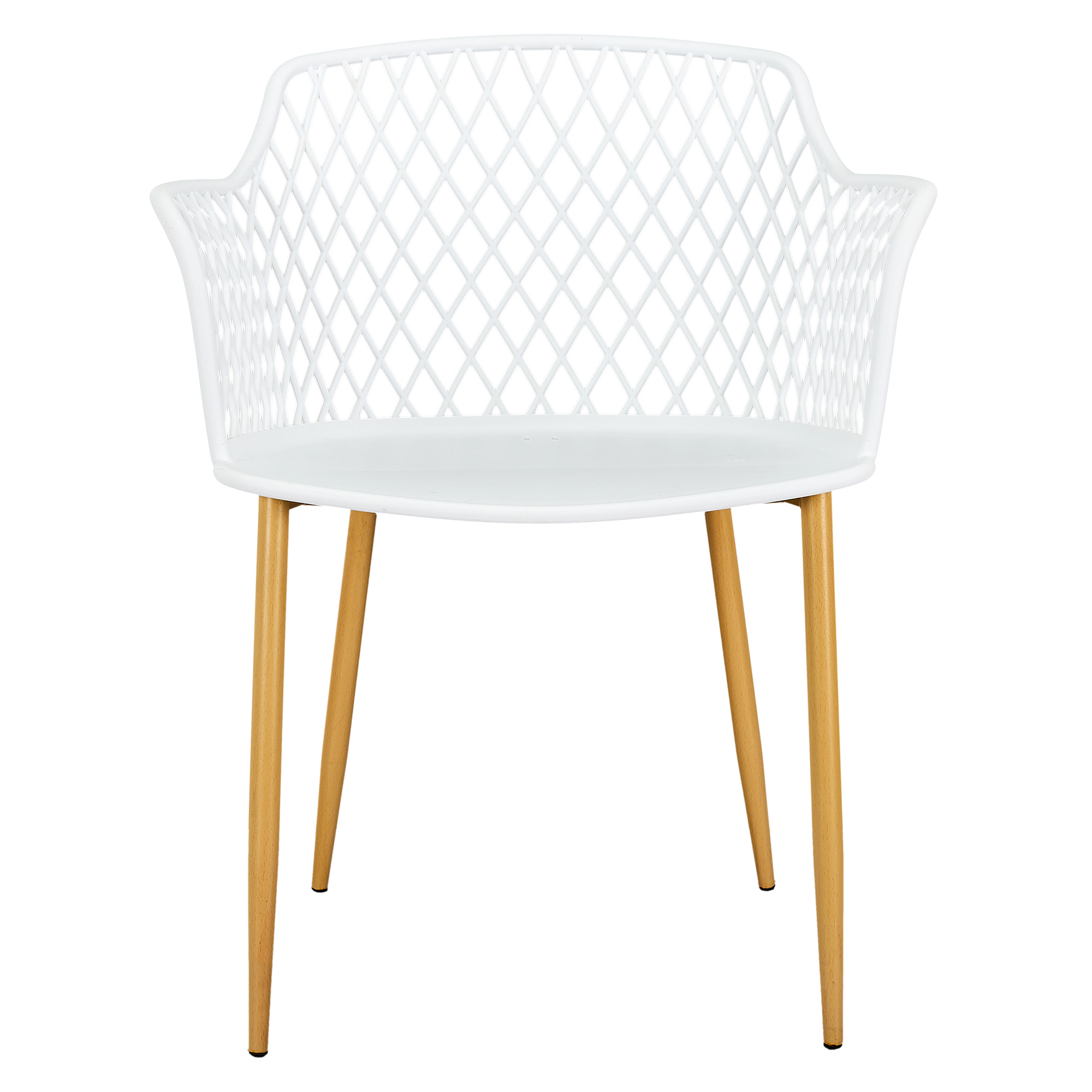 Fauteuil Exterieur Malaga Blanc - Lot De 4