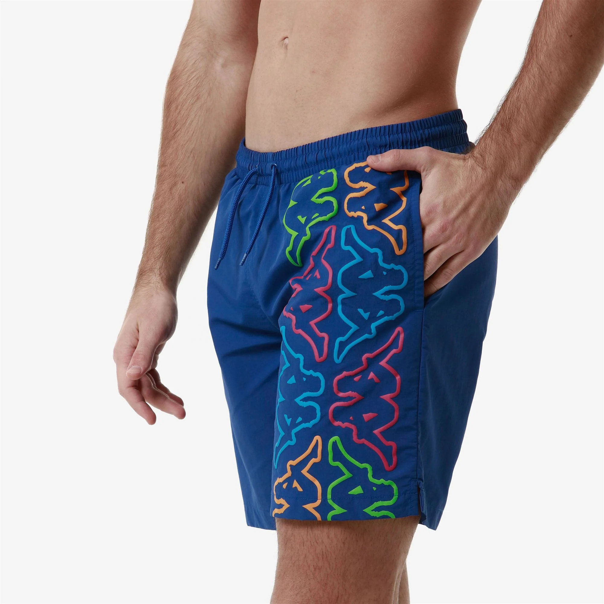 Kappa - Costumi da Bagno Uomo Blu - Logo Fokiko