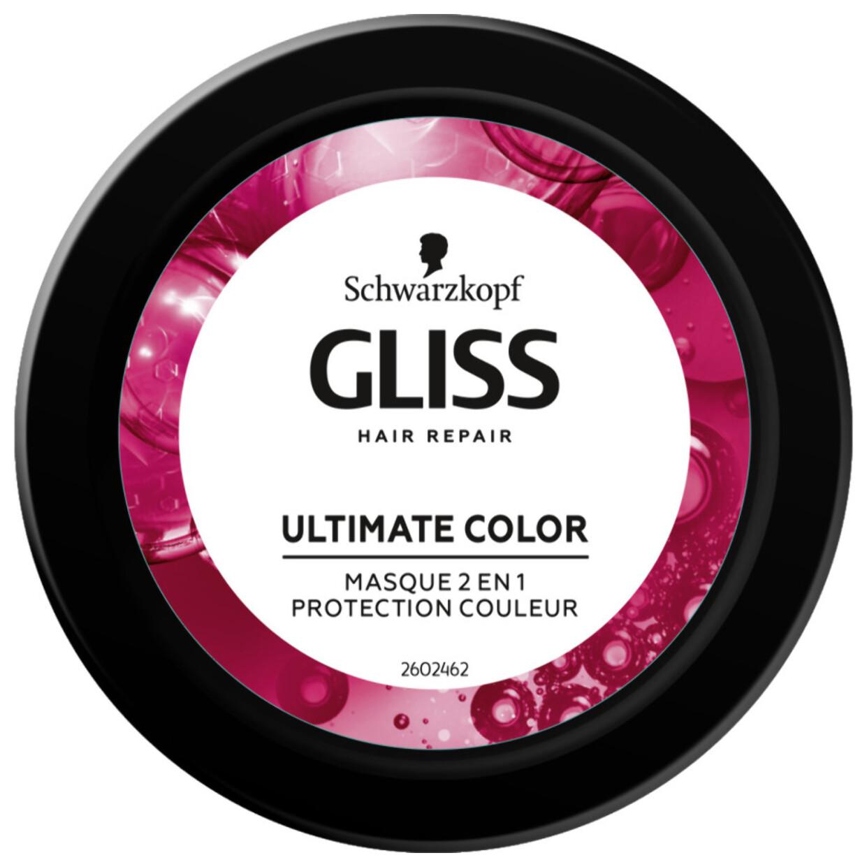 Pack de 4 - Gliss - Masque 2-En-1 Color Perfector - 300 Ml