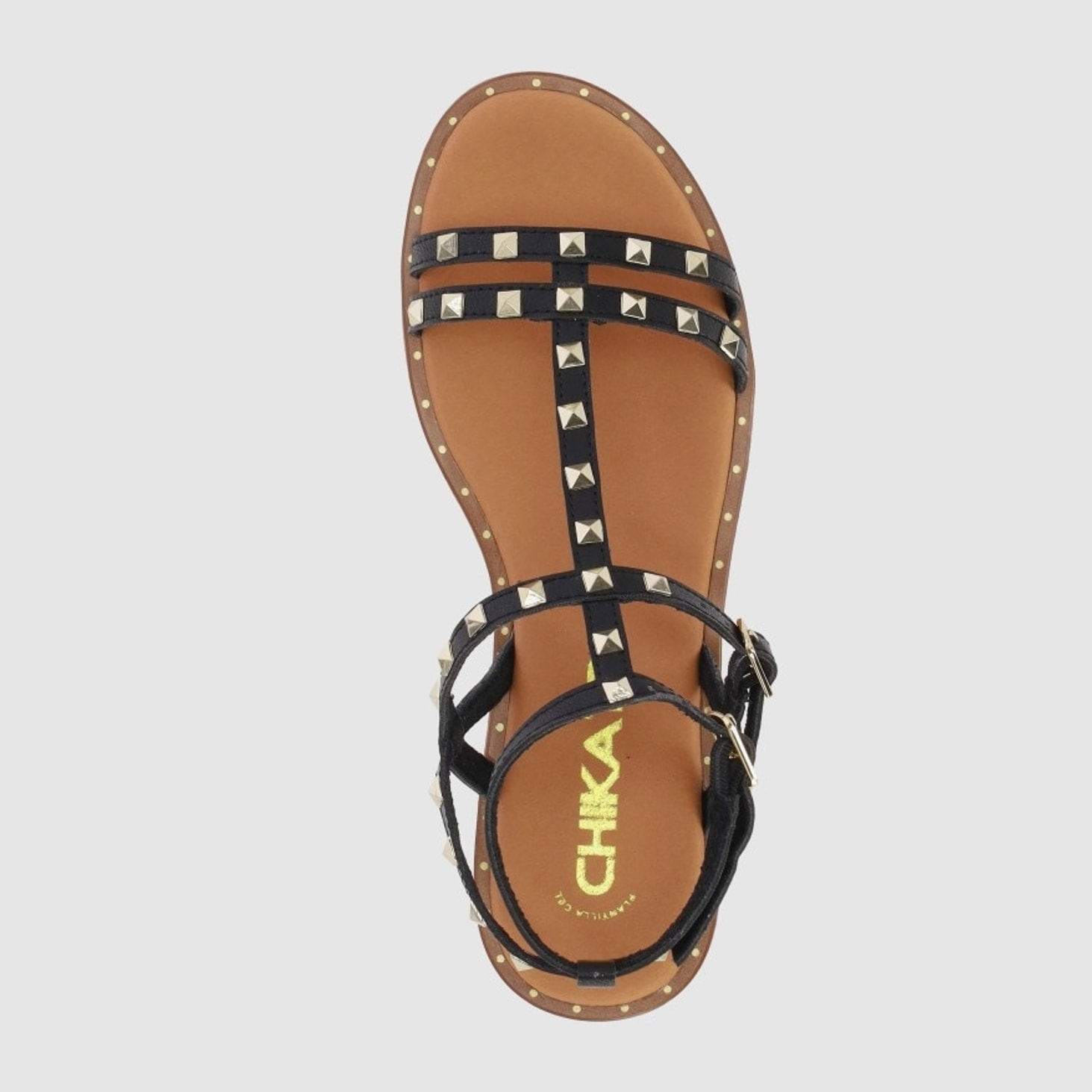 Sandalias - Negro - Tacón: Bajo