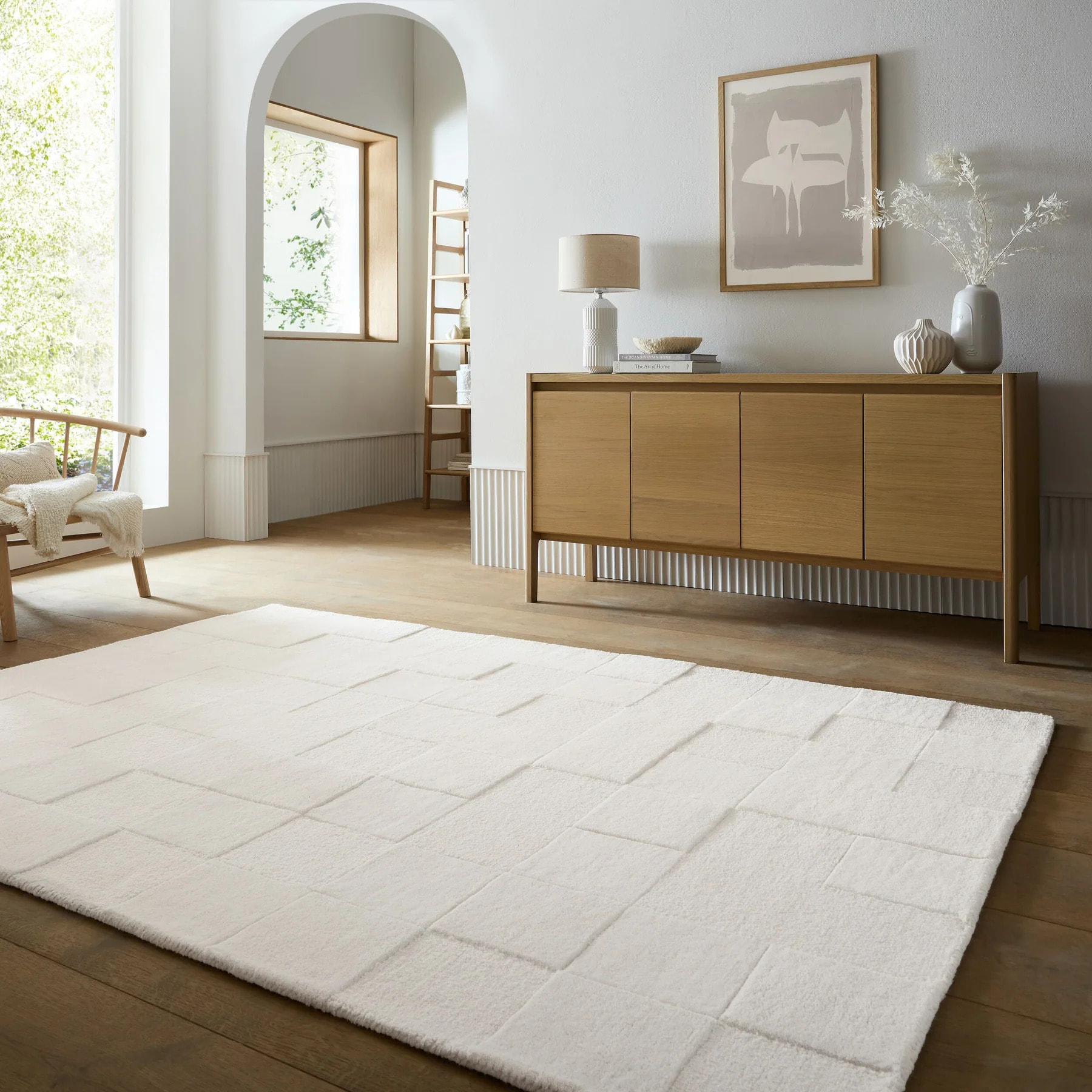 Tapis en laine moderne CHECKERBOARD