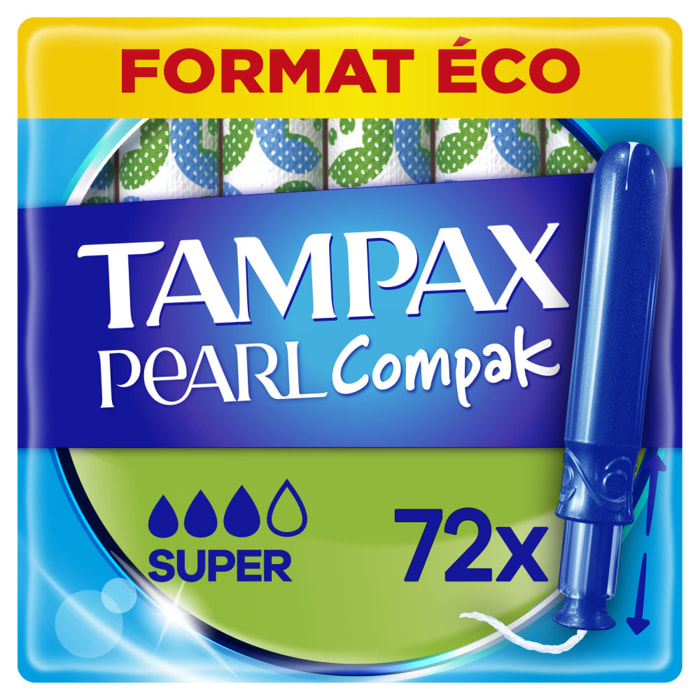 72 Tampons Compak Pearl Super - Tampax