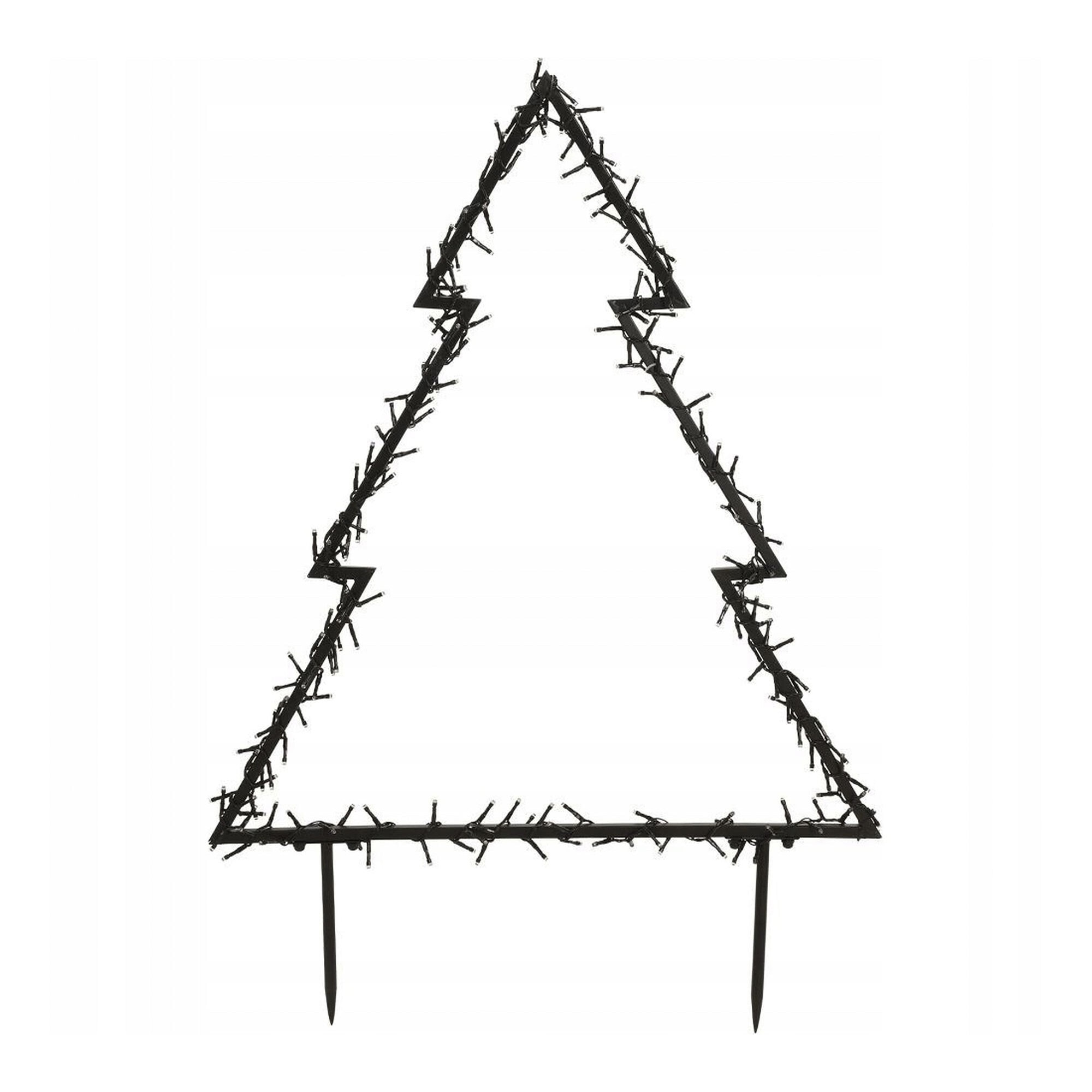 luces navideñas tree garden con 225 luces led blanco cálido y marco de metal 72x100cm