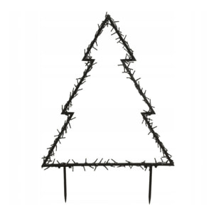 luces navideñas tree garden con 225 luces led blanco cálido y marco de metal 72x100cm