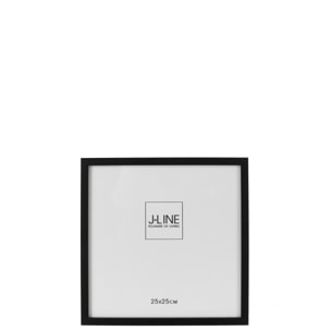 J-Line cadre photo Basic - bois - noir - grand - 2 pièces