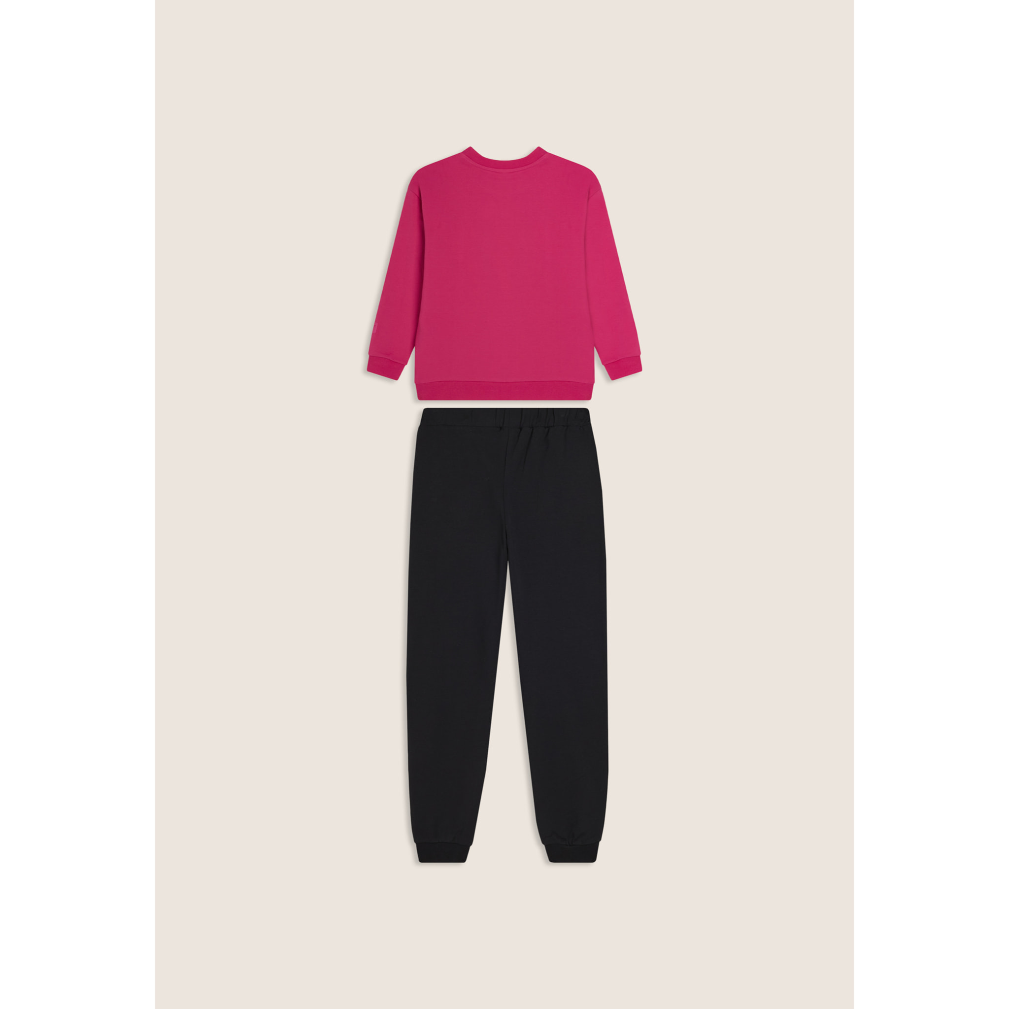 Tuta Junior regular girocollo con pantaloni fondo polsino
