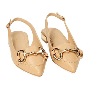 Ballerine beige slingback