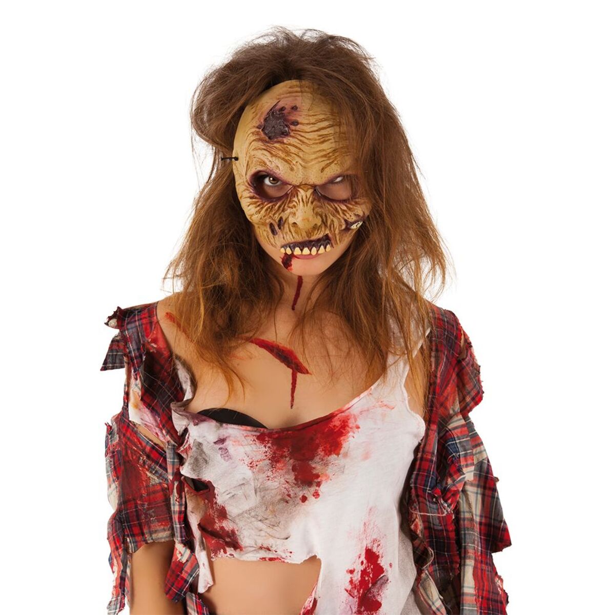 MASCARA ZOMBIE MEDIA CARA