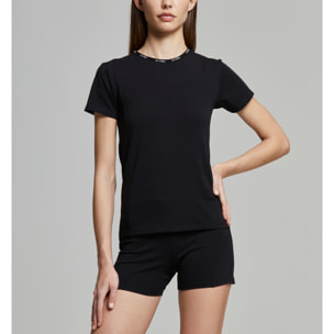 T-shirt donna no stress slim fit cotone