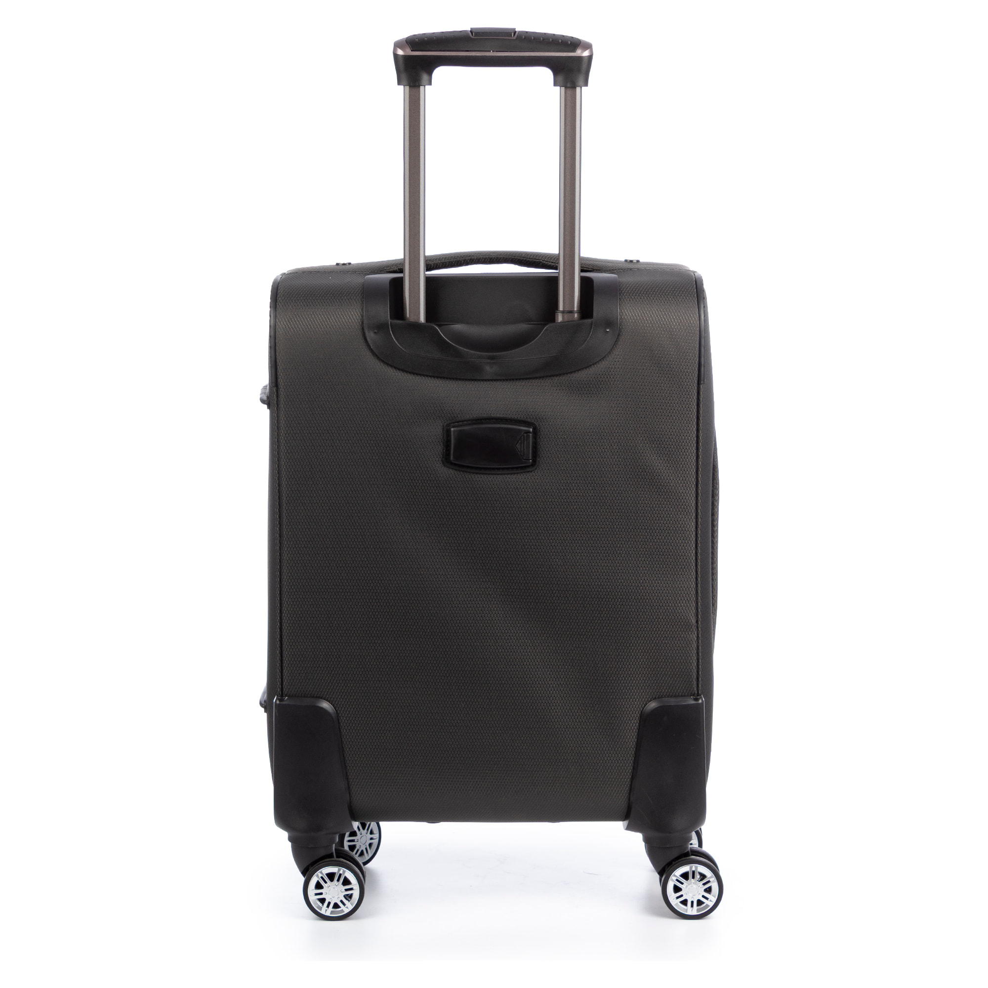 Juego de 3 maletas Trolley extensibles de tela, semirrígidas. Cerradura numérica, 4 ruedas giratorias 360°.