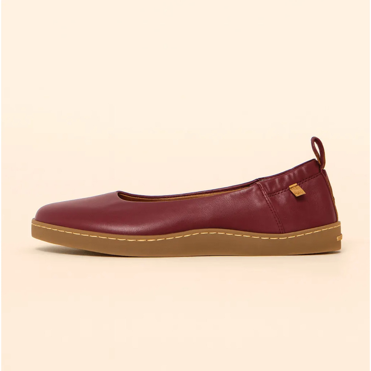 Bailarinas N5912 SOFT NAPPA BURDEOS/ ORIGEN color Burdeos