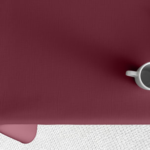 Nappe imprimée Coton Anti Tache Aubergine