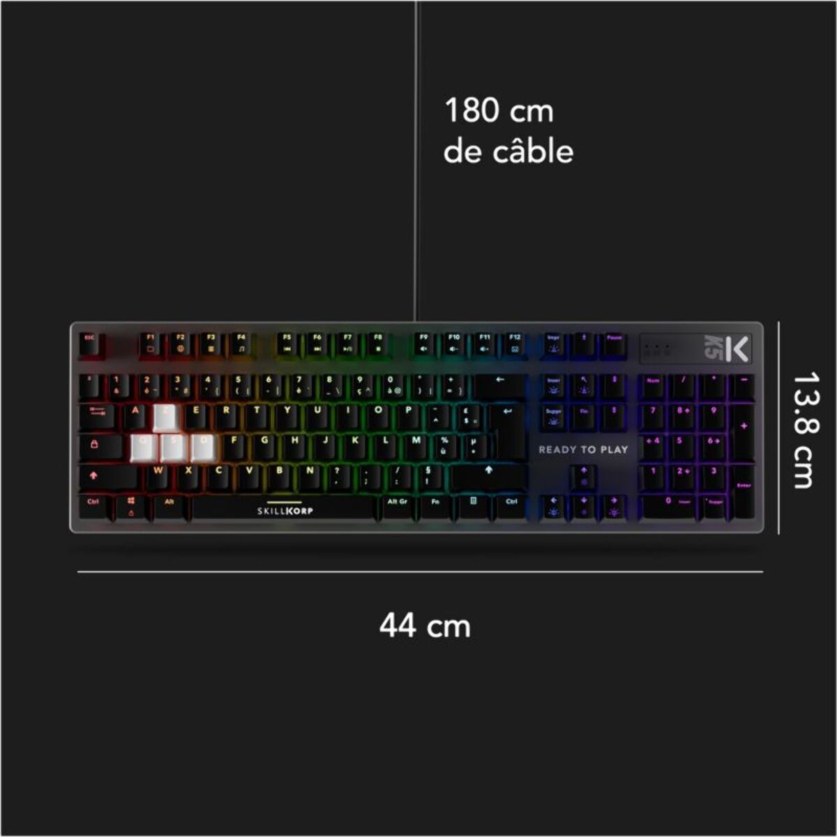 Clavier gamer SKILLKORP K5 NOIR Access