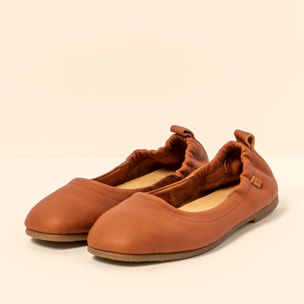 Bailarinas N5539 NAPPA WAX TOFFEE / CROCHÉ color Toffee