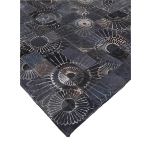 Tapis peau de vache kilim fait main MOKO