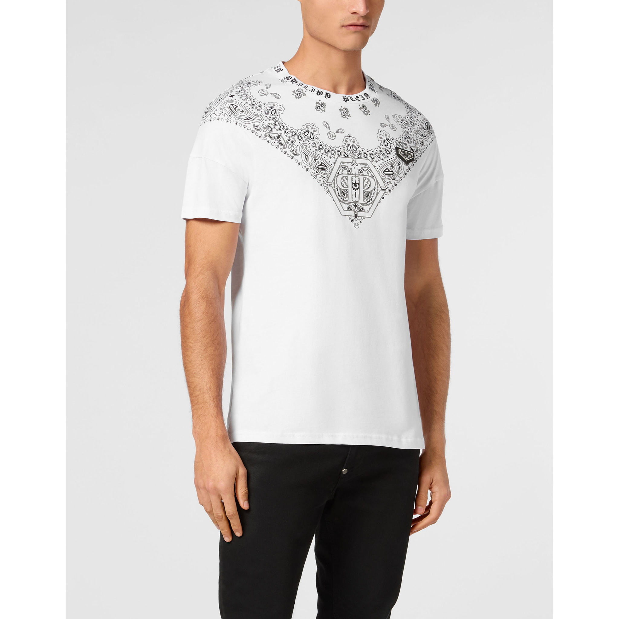 PHILIPP PLEIN T-Shirt Round Neck PAISLEY